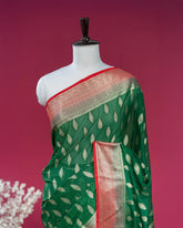 SC2806 - Mysore Silk Saree with Almond Zari